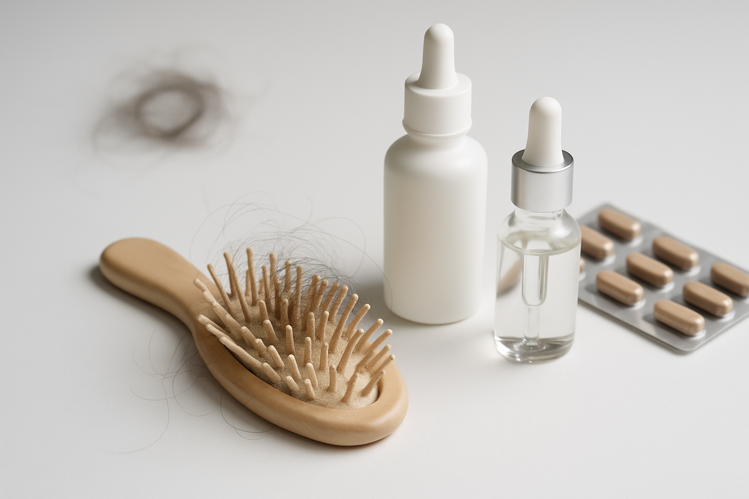 Person mit gesundem, vollem Haar nach erfolgreicher Haarausfall-Behandlung